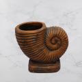 Clay snail style Flower Vase King size 7 inch hight Matir Fuldani flower vase. 