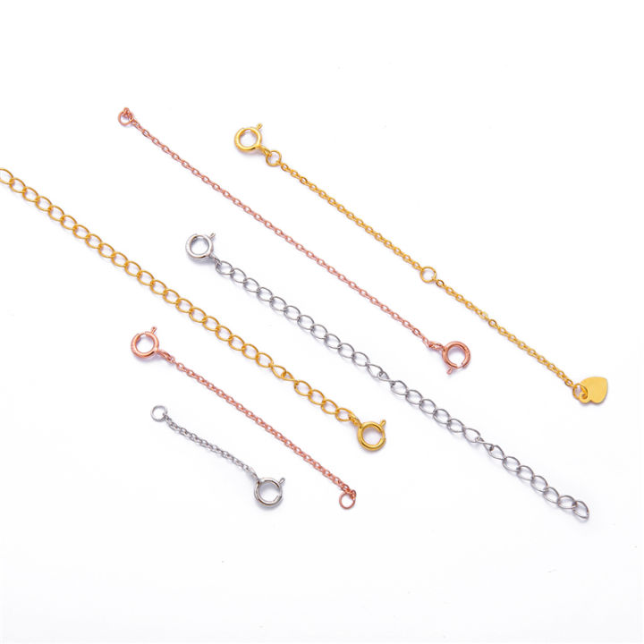 1PCS%20925%20Silver%20Extension%20Chain%20For%20DIY%20Handmade%20Jewelry%20Necklace%20Bracelet%20Making%20-%20Image%204