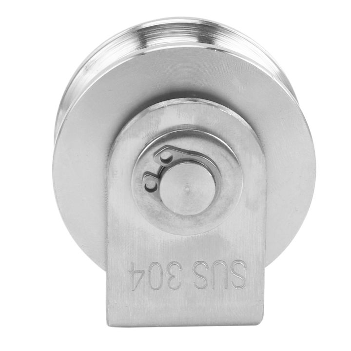 2Pcs%202%20Inch%20Roller%20Wheel%20Bearings%20U%20Groove%20Pulley%20Wheels%20Heavy%20Duty%20Grooved%20Wheel%20for%20Material%20Handling%20and%20Moving%20-%20Image%205