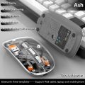 X5 Crystal Transparent Wireless Mouse - Rechargeable, Noiseless, And 3 Adjustable Dpi For Optimal Comfort - Stylish And Efficient.