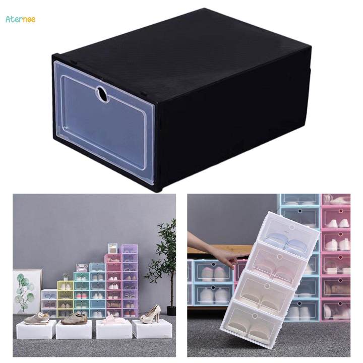 Shoe Box with Lids Containers Display Saving Multipurpose Shoes Organizer Display
