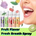Fruit Flavor Fresh Breath Spray Cool Mouth Freshener Remove Bad Breath Oral Care Portable Work Travel Long Lasting Sweet Spray-22ml. 