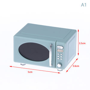 Bornilshop 【Atoztide Store】Doll Mini appliances Microwave steaming box Pantry Model doll house ornaments Jessica