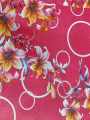 Waterproof Bed Cover 6/7 fit. full bed urin ptotector for baby rexin leather -Vip Leaf Pink.