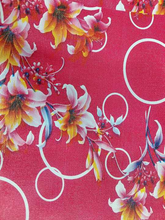 Waterproof Bed Cover 6/7 fit. full bed urin ptotector for baby rexin leather -Vip Leaf Pink