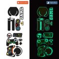【Top Picks】 Glow in The Dark Luminous Wall Sticker Cosmic Starry Sky Game Handle Gaming Zone Video Game Decor for Living Room. 