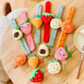 Cute Fruit Plush Clap Circle Toy Pineapple Strawberry Avocado Orange Hand Clap Ring Slap Bracelet Ki Gifts Cartoons. 