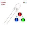 LED RGB 5mm Automatic Color Changing 100 Pieces. 