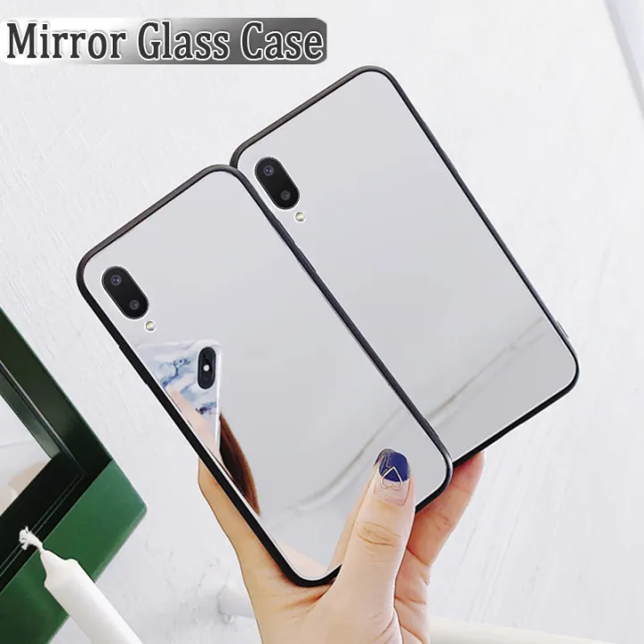 Casinglee%20For%20Samsung%20Galaxy%20A01%20Back%20Cover%20Luxury%20Plating%20Clear%20View%20Makeup%20Mirror%20Soft%20Phone%20Cover%20for%20Samsung%20Galaxy%20A01%20Cosmetic%20Mirror%20Case%20-%20Image%204