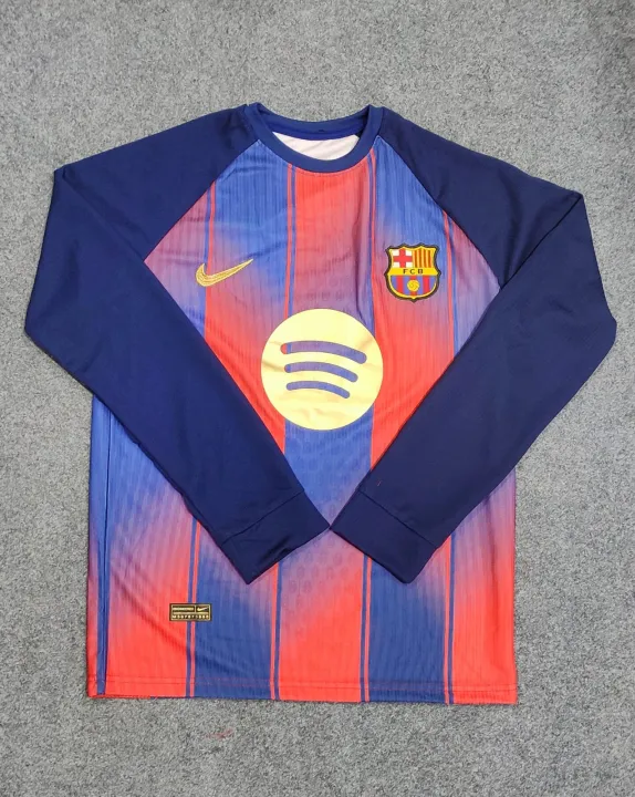 Barcelona Full Sleeve Jersey 2025/2026 Thai Premium Football Jersey For ...