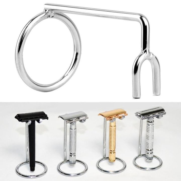 Safety Razor Support 【Mucheng Mall】Men Safety Razor Double Edge Shaver Metal Z-frame Art ...
