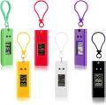1PC Color Student Mini Electronic Clock Keychain Electronic Oval Watch Digital Table Time Display Clock Hanging Keychain Portabl. 