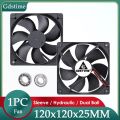 GDSTIME DC 5V 12V 24V 48V 120mm 12025 Sleeve/Ball Cooling Fan 120x120x25mm FG PWM USB 4PIN DC Cooler Fan for PC Computer Case.
