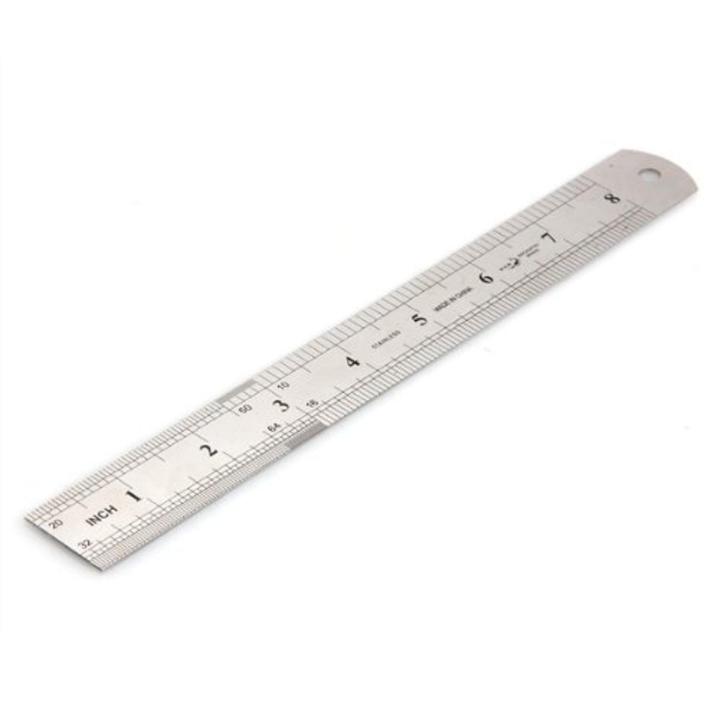 Ss Stain Less Ruler Scale Vintage Stainless Steel Ruler Rule Scale Machinist Tools 20CM | Daraz ...