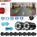 Option 3-Blue Sensors-Koorinwoo Parktronic Smart System for Car Parking Sensors 8/6/4 Back + Front Camera Sounds Buzzer Show Obstacle on Android Radio.