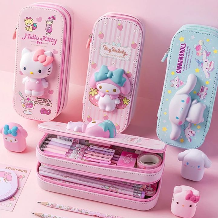 Sanrio%20Pencil%20Case%20Kawaii%20Hello%20Kitty%20Cinnamoroll%20Melody%20PU%20Large%20Capacity%20Pencils%20Bag%20Pouch%20Pen%20Case%20School%20Supplies%20Stationery%20-%20Image%202