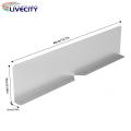 Gutter Valley Splash Guard Easy Install Gutter Valley Splash Guards with Screws Effective Rain Diverter for Roofing 2/4pcs Set Gutter Splash Guard.