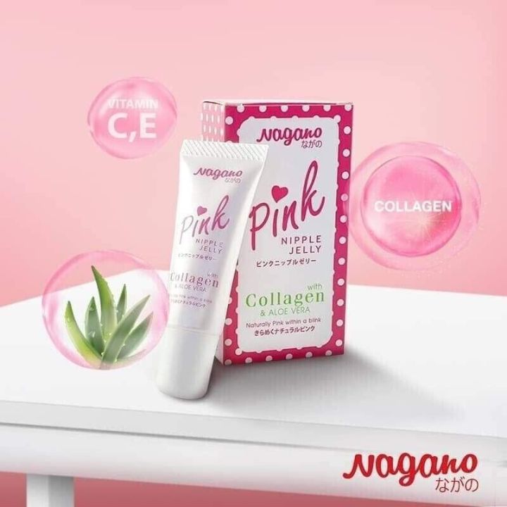 NAGANO%20PINK%20Jelly%20Lips%20Nipples%20Vitamin%20E%20Collagen%20Aloe%20Vera%20Whitening%20Tint-10gm%20-%20Image%202