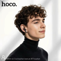 Hoco MMJ-24 Cool Lather Texture Bluetooth Headset Earbuds - Black.