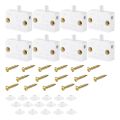 ZOROOM 8 Pieces Cabinet Lamp Switch Automatic Door Switch Contact Switch for Wardrobe Applicable to 12V 24V 110V(White).
