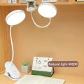 Led Table Lamp USB Rechargeable Night Light With Folding Clamp Study Stand Read Lamp Touch 3 Modes Dimming Eye Protection Light.