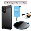Qi Wireless Charging Set for Samsung Galaxy A52s A52 A72 A12 A22 A32 A42 5G Wireless Charger Pad+USB Type-C Receiver+Phone Case. 