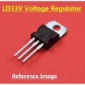 LD33CV Voltage Regulator IC LD33 Transistor 800mA 3.3V Voltage Regulator TO-220 Package 3 Pin Leads LD33V Voltage Regulator LD33 IC. 