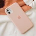 For Apple Iphone 15/ 15 Pro / 15 Pro Max Luxury Shockproof Liquid Silicone Case Back Cover Soft Touch 15/15Pro/15Plus/15ProMax Pink Sand / Sand Pink Color. 