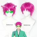 Anime The Disastrous Life Of Saiki K. Cosplay Props Saiki Kusuo Wig Hairpins Glasses Green Lens Sunglasses Accessories. 