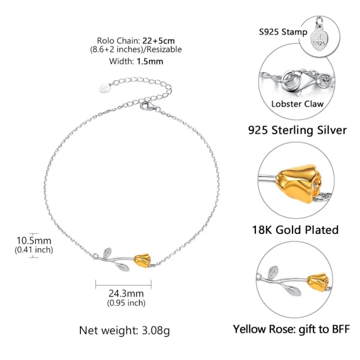 U7%20925%20Sterling%20Silver%20Anklet%20Women%20Barefoot%20Leg%20Chain%20Rose%20Flower%20Foot%20Bracelet%20Summer%20Beach%20Jewelry%20Gift%20for%20Mother's%20Day%20-%20Image%203