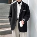 Hong Kong Style Suit Jacket Men Korean Style Trendy, Smart and All-Matching Spring and Autumn New Loose Casual Fried Street White Suit Men. 