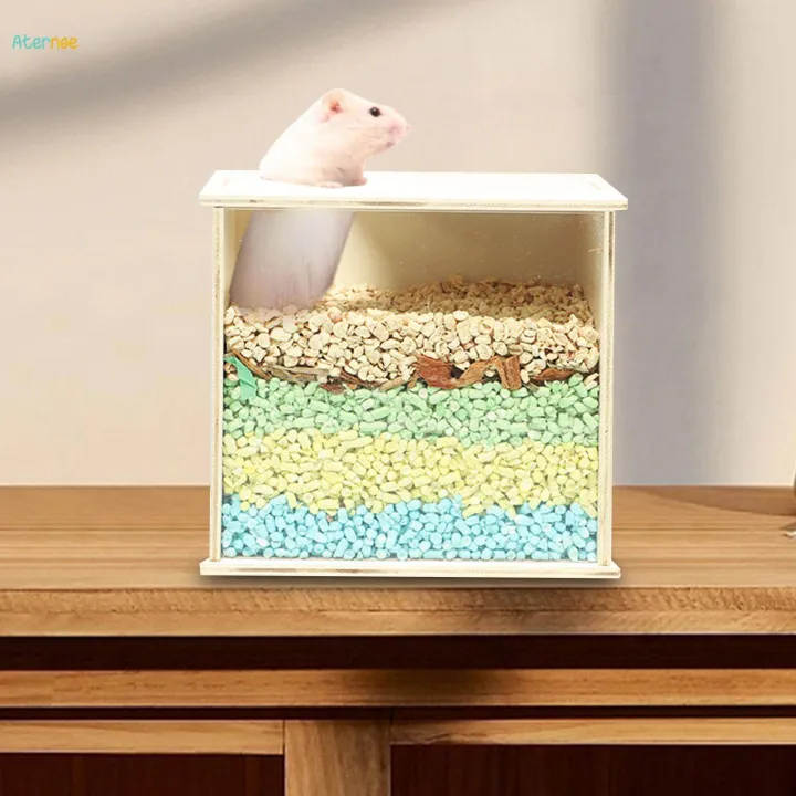 Hamster%20Digging%20Box%20Hamster%20Sand%20Bath%20Box%20Bed%20Visible%20Playing%20Hideout%20Rest%20Hutch%20Bathroom%20Sand%20Bath%20Container%20for%20Gerbils%20Chinchillas%20Mice%20,%2020cmx16cmx18cm%20-%20Image%205