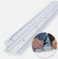 Triangular Scale Ruler for Office & School - High-Quality Precision Measuring Tool.