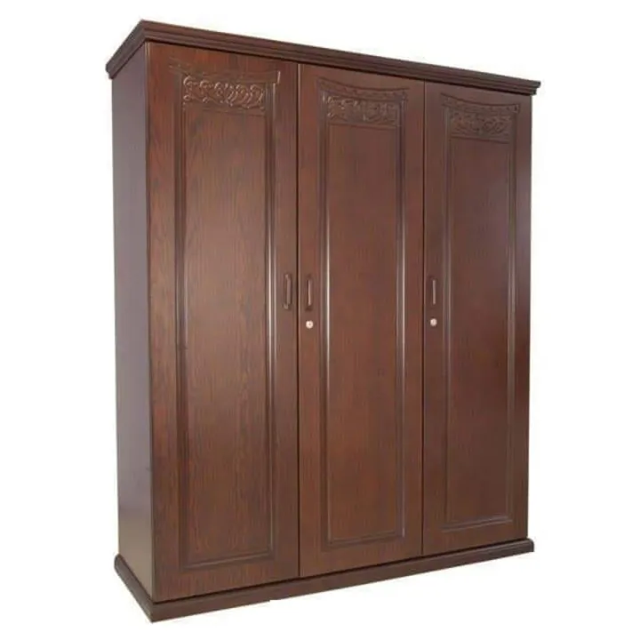 A-%206542%203%20Shutter%20Crown%20Almirah%20-%20Glass%20Add%20Chocolate%20Clour%20-%20Wardrobe%20-%20Image%202