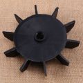Replacement 0.5 Inner Bore 10 Impeller Air Compressor Motor Fan Black. 