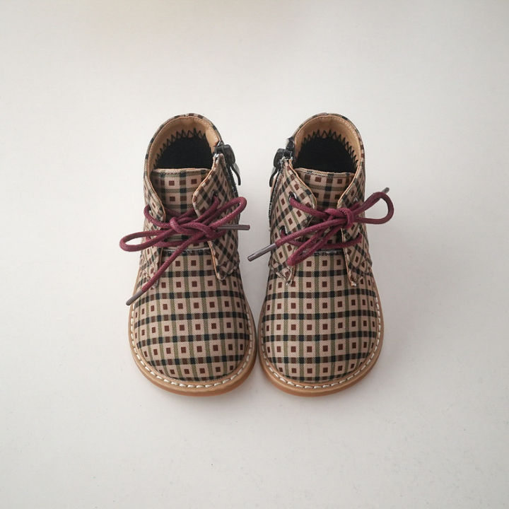 British Style Maroon Short Boots