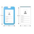 ID Card Holder Work Card Holders Waterproof Business Work Card ID Badge Lanyard Vertical Certificate Identity Case. 