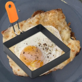 Non-Stick Egg Ring Square-Shaped Stainless Steel Pancake Mold Omelet Maker for Home Cooking Breakfast Prep Diy Muffins Food Presentation Culinary Enthusiast. 
