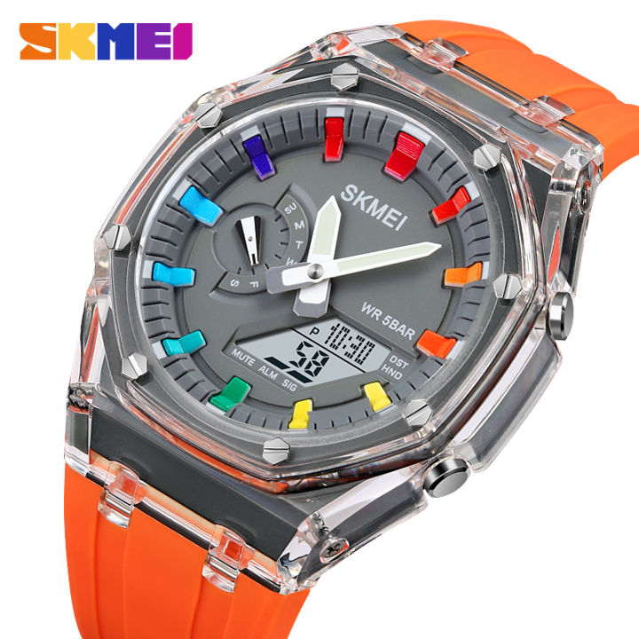 SKMEI Dual-Display Electronic Watch With Luminous 50m Waterproof