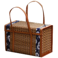 Woven Bamboo Products Camping Portable Storage Box L. 