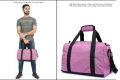 Bili Personal Use Compact Travel Bag for Short Tour 1-2 Days (Mulberry), Waterproof Premium Duffle Bag, Gym Bag , Luggage Bag, Travelling Bag, Travel Duffel Bag, Weekender Bag, Men & Women Travel Bag, Sport Gym Bag for Men, Sports Tote Gym Bag. 