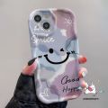 Gradient Dreamy Watercolor Wavy Curved Edge Case For Realme 9i 11 C35 C53 C12 C25 C15 C17 5i 8i 5s 6i 5 7 C11 C51 C17 C55 C25s C30 C25Y C31 C20 C21 C33 C21Y C3 Smile Face Cover.