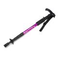 Practical 53-120cm Useful Portable Foldable Hiking Walking Stick Trekking Pole Alpenstock Anti-shock Anti-skid. 