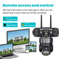 V380 PRO 3 Lens WIFI IP Camera Outdoor Waterproof 6MP Auto Tracking Color Night Vision Two Way Audio Three Lens PTZ CCTV Camera. 
