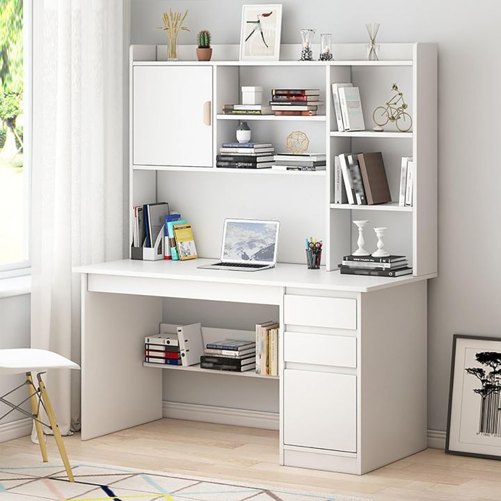 RK%20Modern%20Home%20Office%20Desk%20with%20Storage%20Shelf,%20Writing%20Desk%20Study%20Table%20Workstation%20with%20Hutch%20and%20Bookshelf,%20Wood%20Computer%20Desk%20with%20Drawers%20and%20Shelves%20-%20Image%204