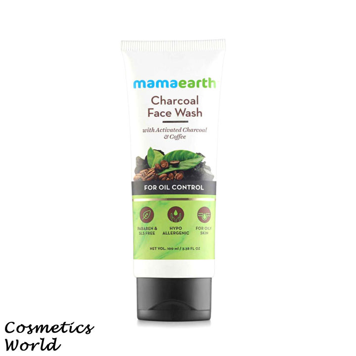 Mamaearth Charcoal Facewash for Oil Control  - 100ml (india)
