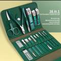 16 Set of Portable Nail Clipper Set Nail Clipper Stainless Steel Pedicure Professional Kit Beauty Manicure Set. 
