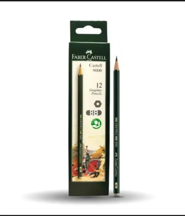 Faber-Castell-%20Castell%209000%20Graphite%20Pencil,%206B%20-%201%20Pcs%20-%20Image%204