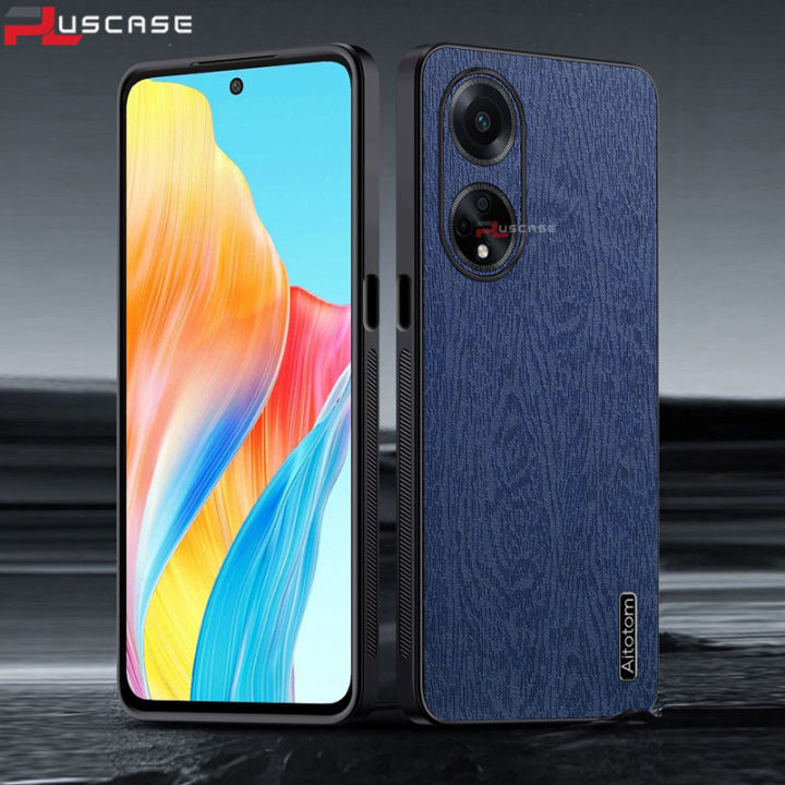 ESTH® Custodia per Oppo A98 5G con 360° Rotante Staffa, [Compatibile con Supporto Magnetico per Auto], Cover Paraurti PC + TPU, Rosso