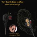In Ear Hybrid Hifi Stereo Earphone Wired Hi Fi Dual Drivers Headphone with Microphone for IPhone Samsung 3.5mm Sport Ear Phones.